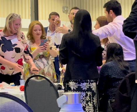 Spaghetti Tower Building at conference